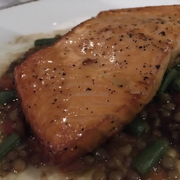 Warm smoked #Salmon @blackbarn<br><br>Great tasting, smokey, rustic fish. Nicely done.